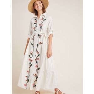 Embroidered Tiered  Shirtdress By Samant Chauhan